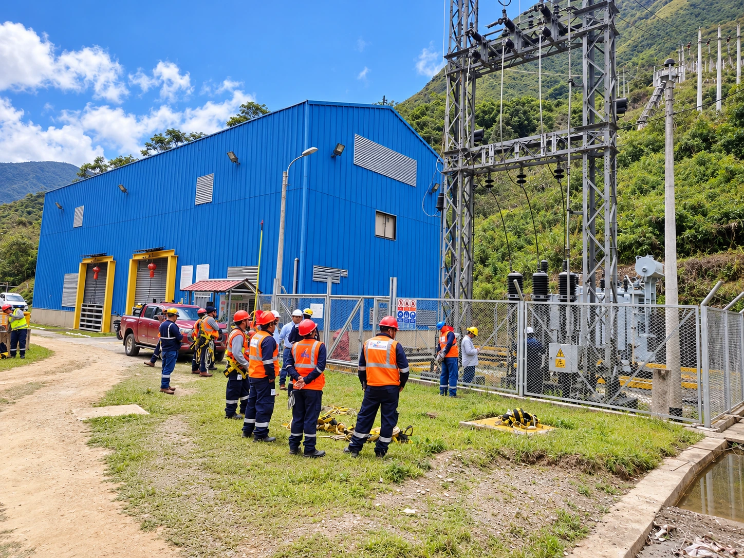 Trabajos de RME Group en líneas de transmisión eléctrica